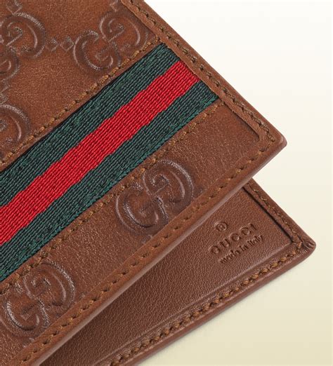 gucci mens leather bifold wallet|vintage men gucci bifold wallet.